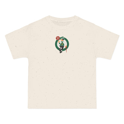 Boston Basketball Heavyweight Tee — Natural, Kelly Green, White & Black
