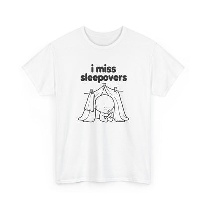 i miss sleepovers tee - White