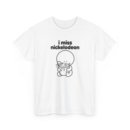 i miss nickelodeon tee - White