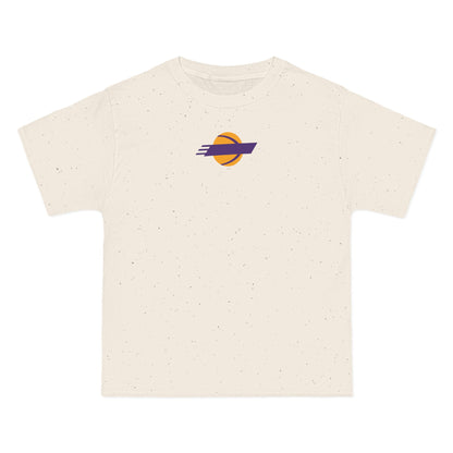 Los Angeles Basketball Heavyweight Tee — Natural, Purple & Gold