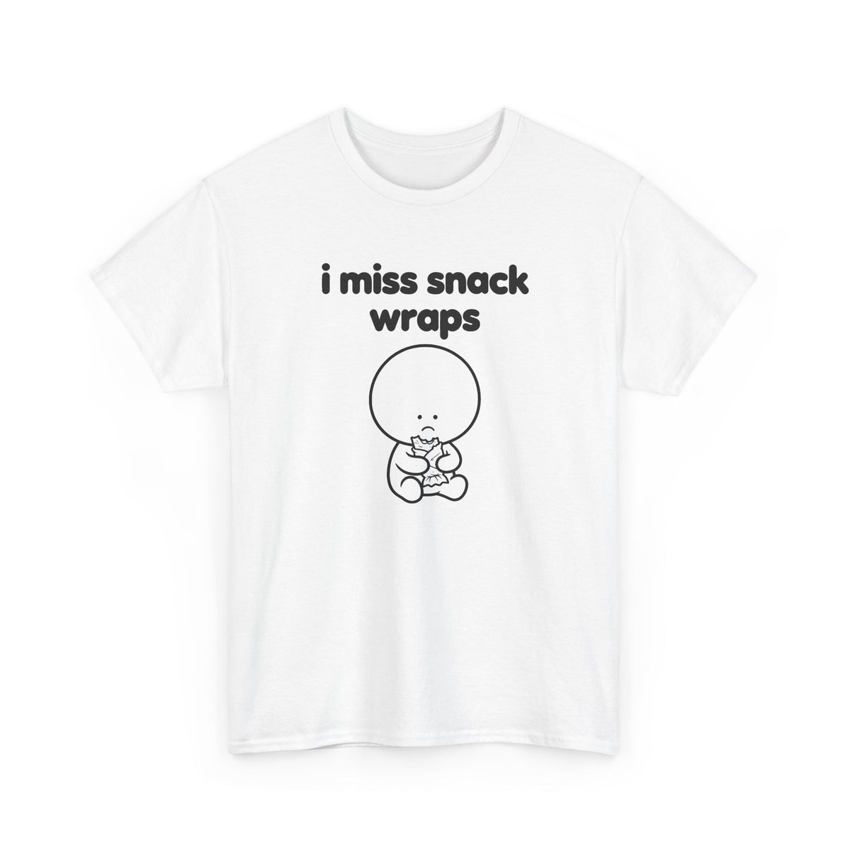 i miss snack wraps tee - White
