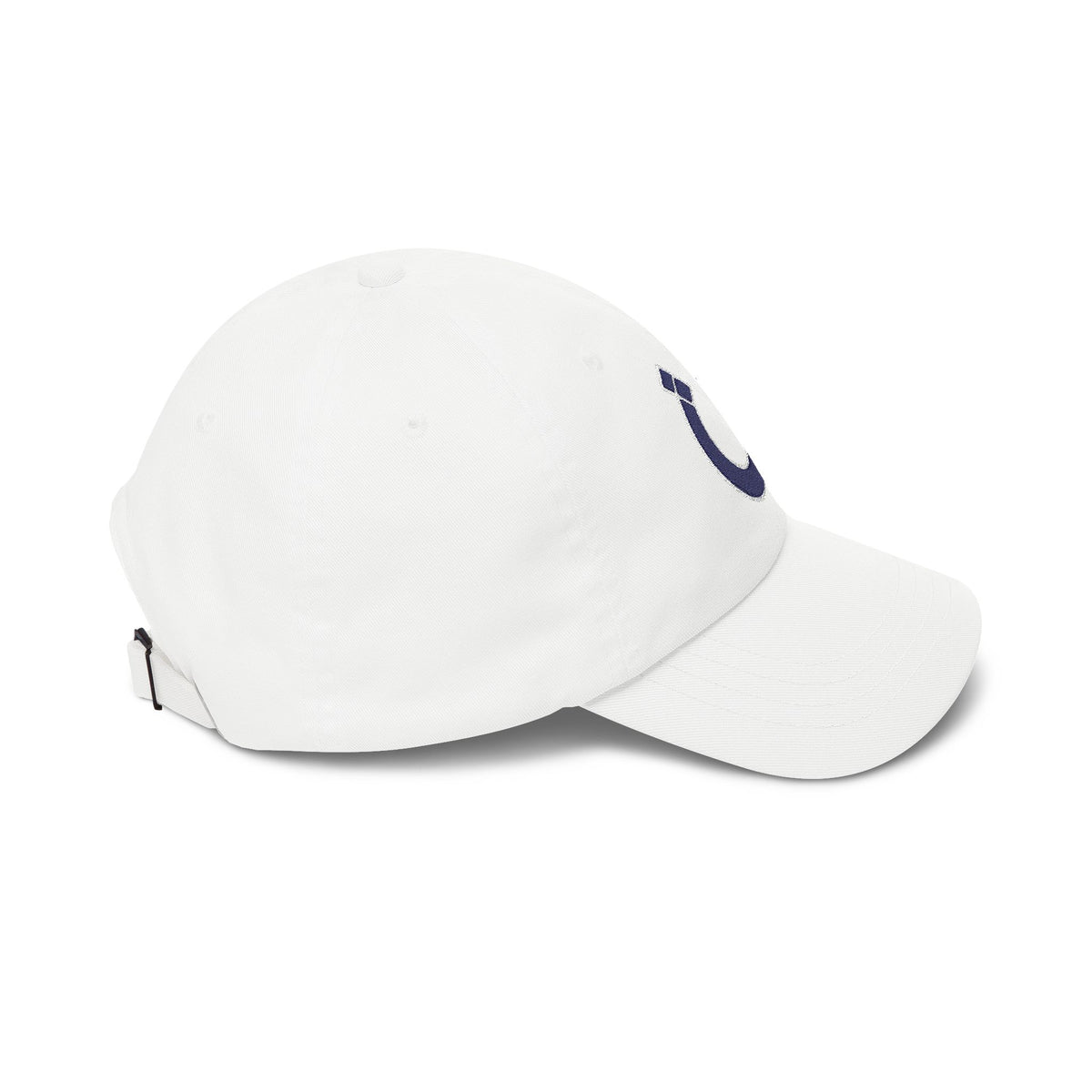 Indianapolis Football Dad Cap — Embroidered, Navy & White