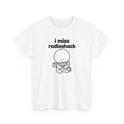 i miss radioshack tee - White
