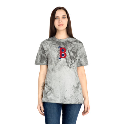 Boston Baseball Tie-Dye Tee — Smoke, Red & Navy