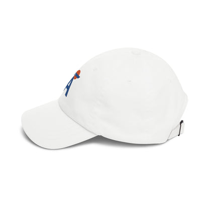 Los Angeles Baseball Dad Cap — Embroidered, Royal & Orange