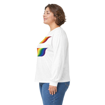 plate 342 long sleeve tee - White