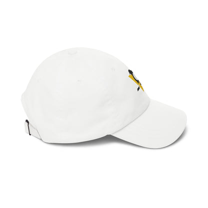 Pittsburgh Hockey Dad Cap — Embroidered, Black, Gold & White
