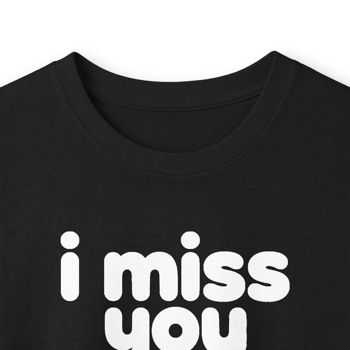 i miss you long sleeve tee - Black