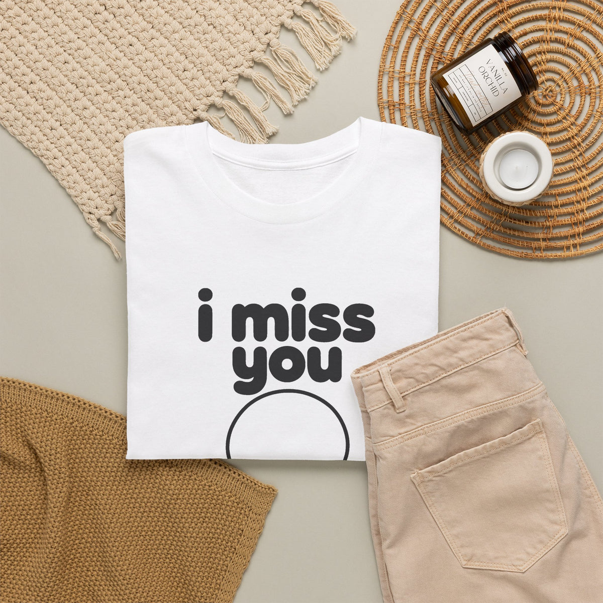 i miss you tee - White
