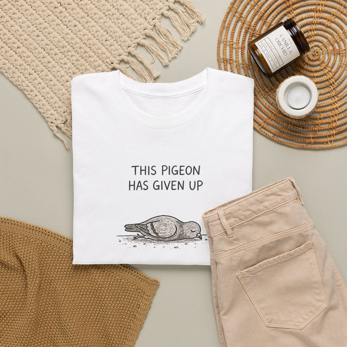 Pigeon Down tee by doodledude