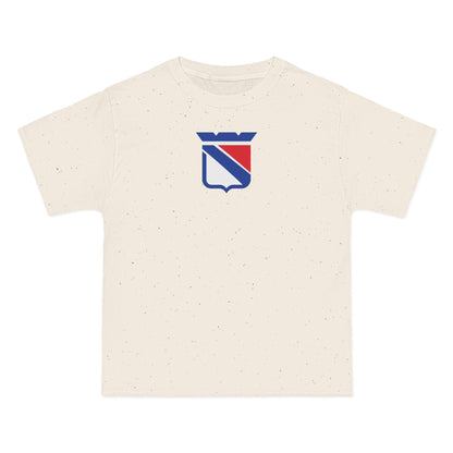 New York Hockey Heavyweight Tee — Natural, Royal, White & Red