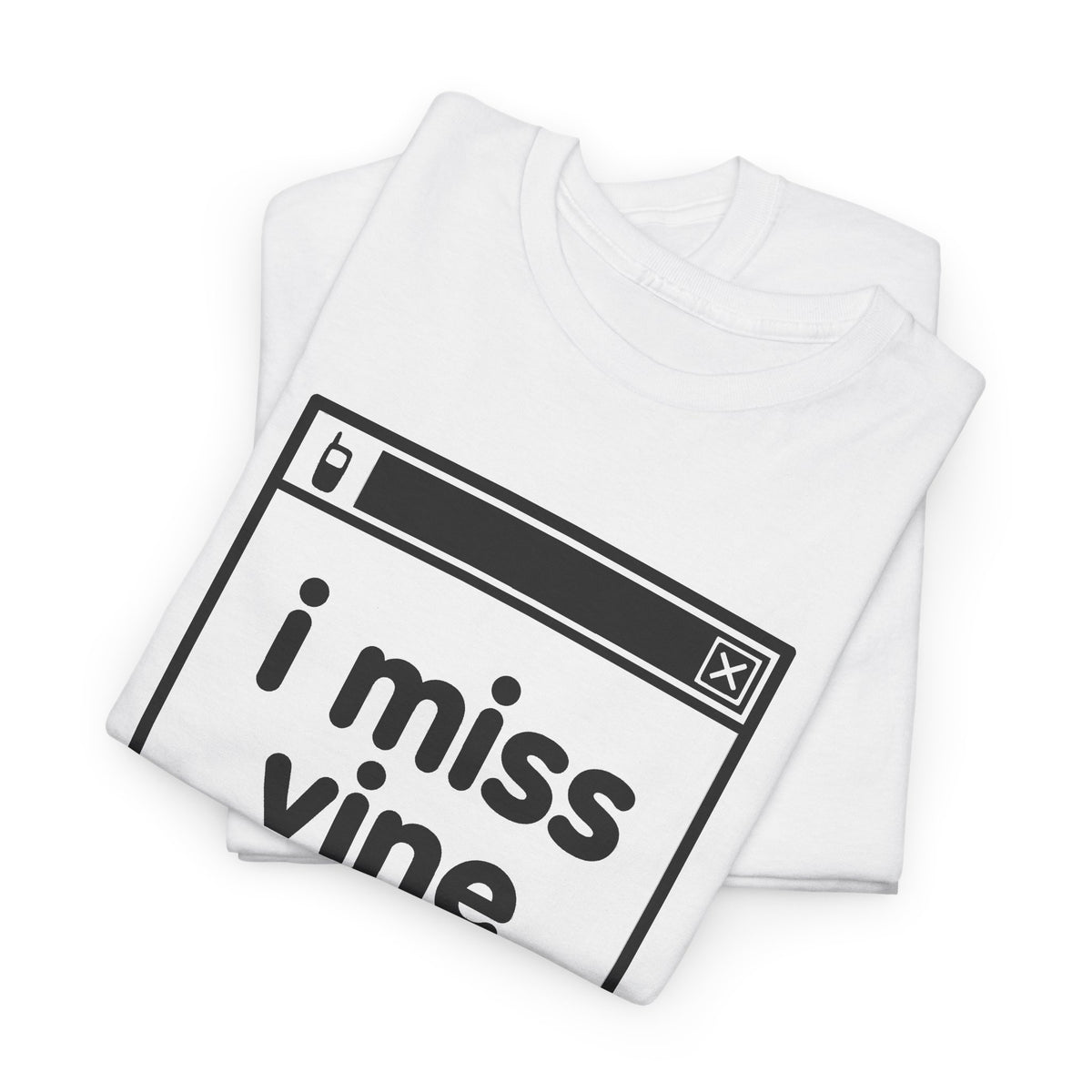 i miss vine error tee - White