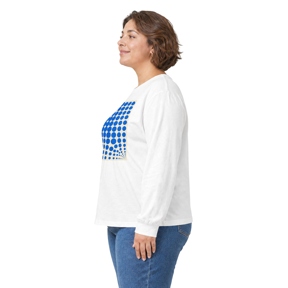 plate 150 long sleeve tee - White