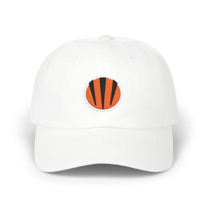 Cincinnati Football Dad Cap — Embroidered, Orange, Black & White