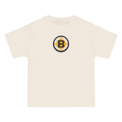 Boston Hockey Heavyweight Tee — Natural, Black, Gold & Off-White
