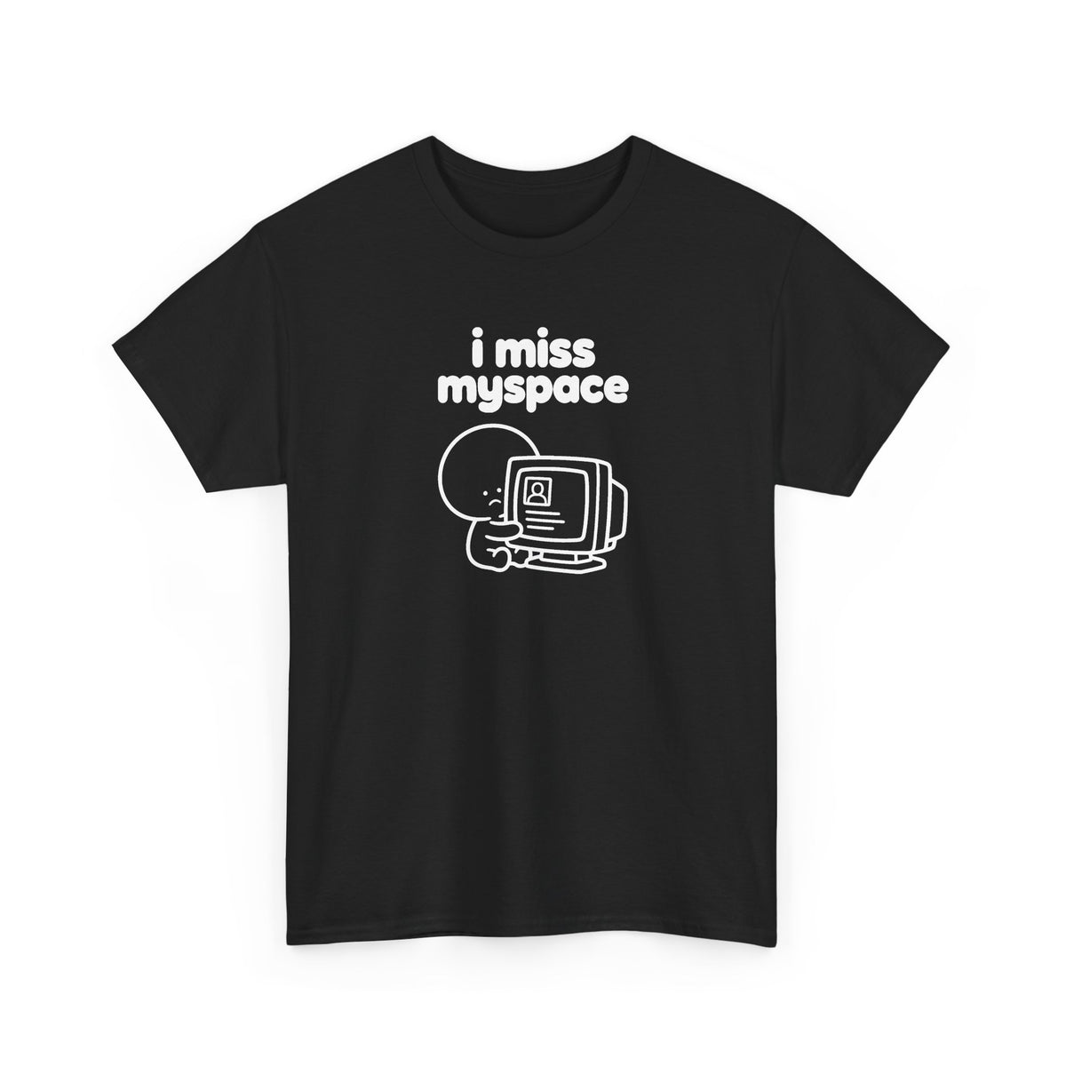 i miss myspace tee - Black