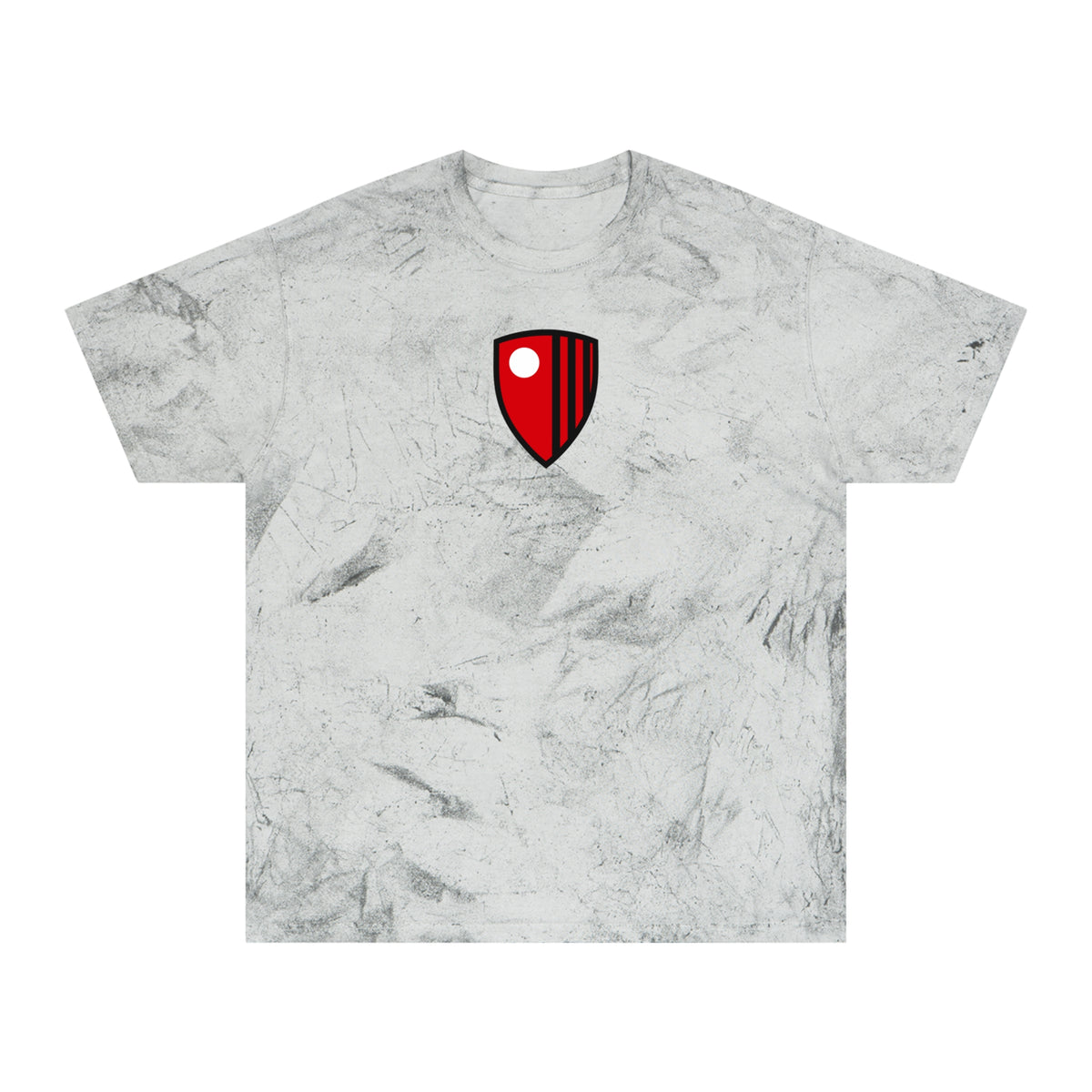 Bournemouth Soccer Tie-Dye Tee — Smoke, Red, Black & White