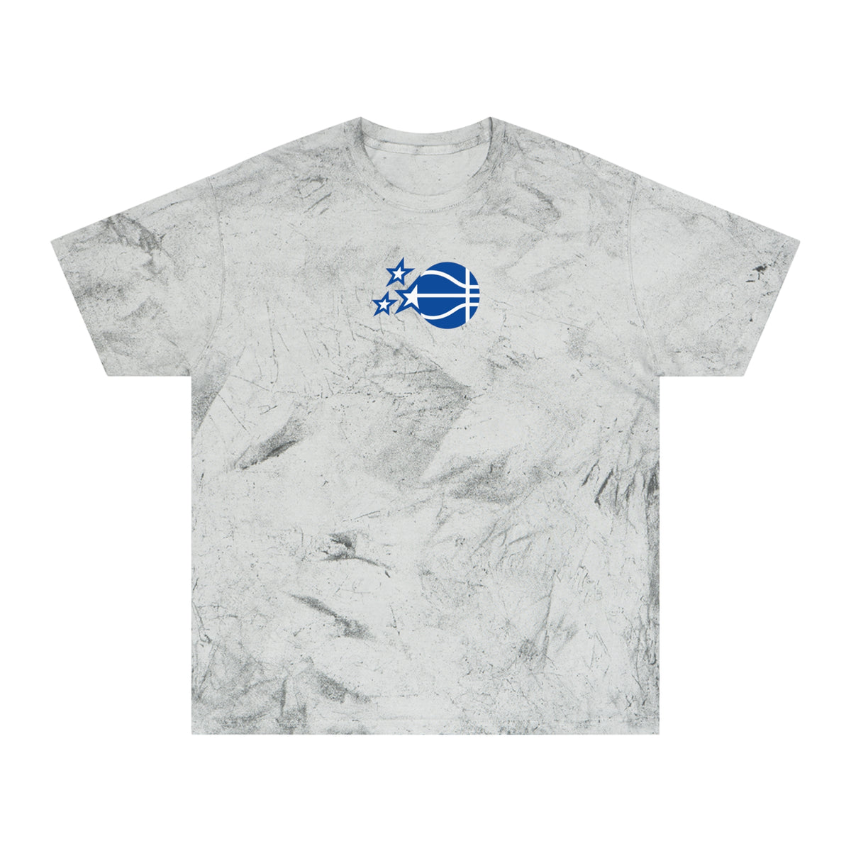 Orlando Basketball Tie-Dye Tee — Smoke, Royal & Off-White