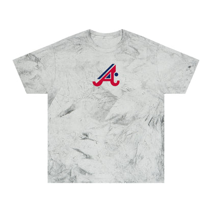 Atlanta Baseball Tie-Dye Tee — Smoke, Red & Navy