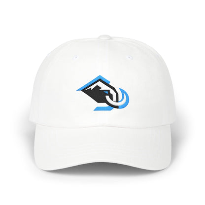 Utah Hockey Dad Cap — Embroidered, Black, Aqua & White