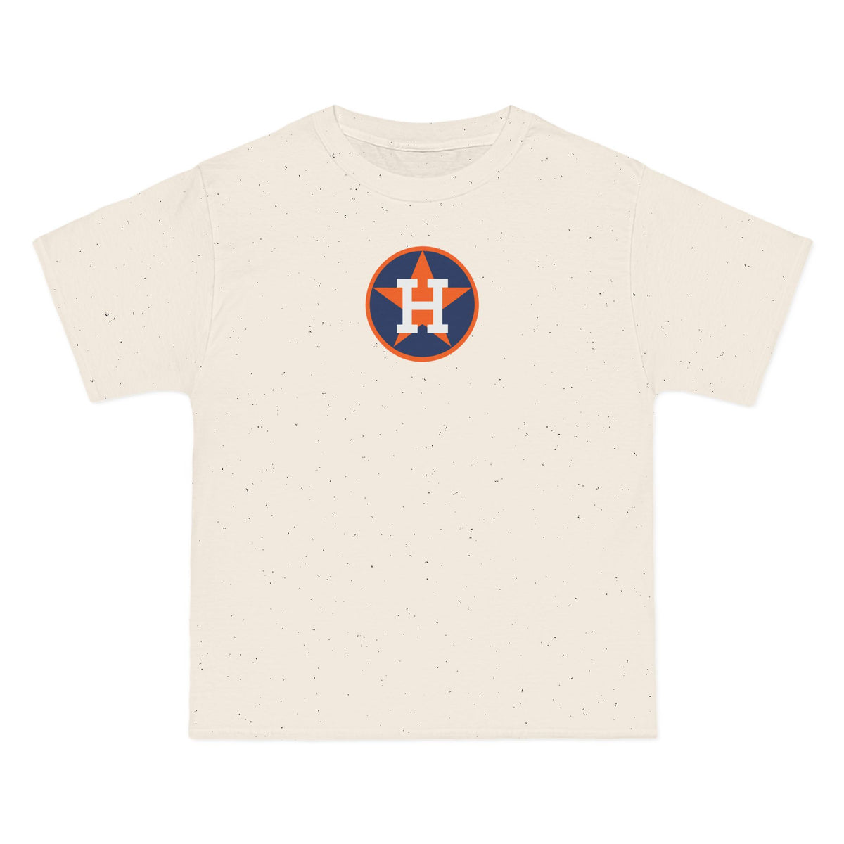 Houston Baseball Heavyweight Tee — Natural, Navy, Orange & White