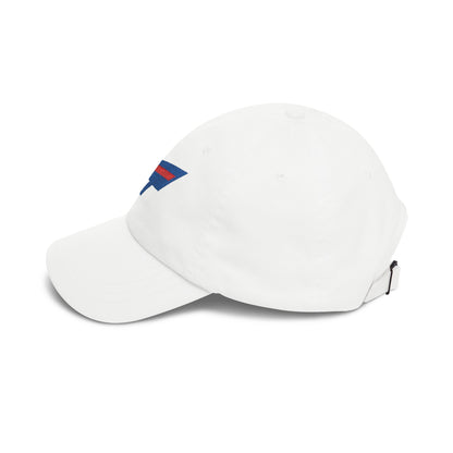 Buffalo Football Dad Cap — Embroidered, Royal & Red