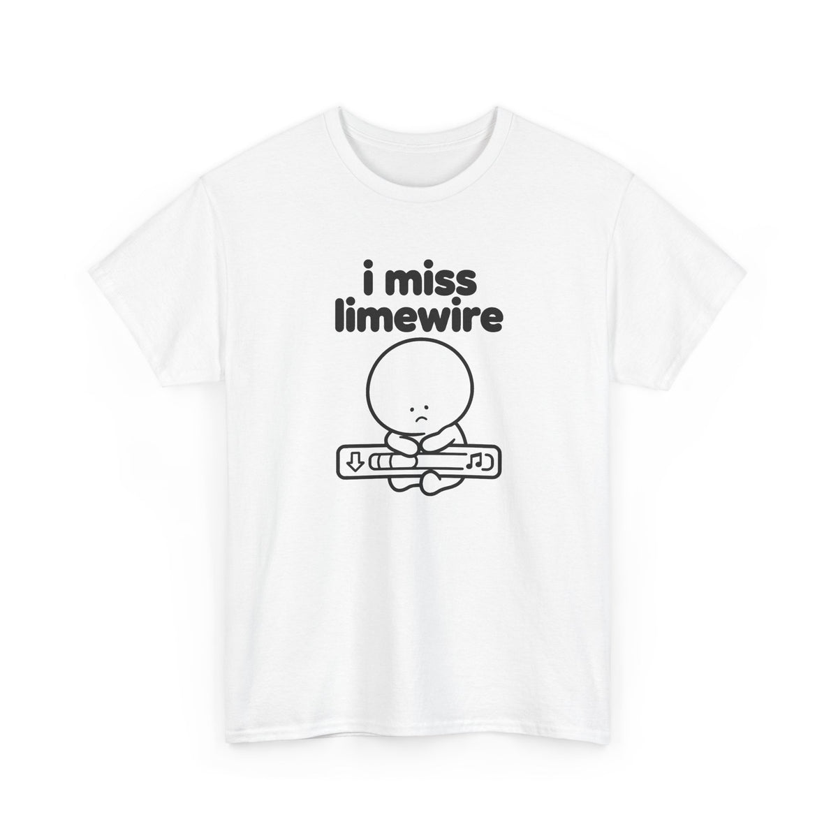 i miss limewire tee - White