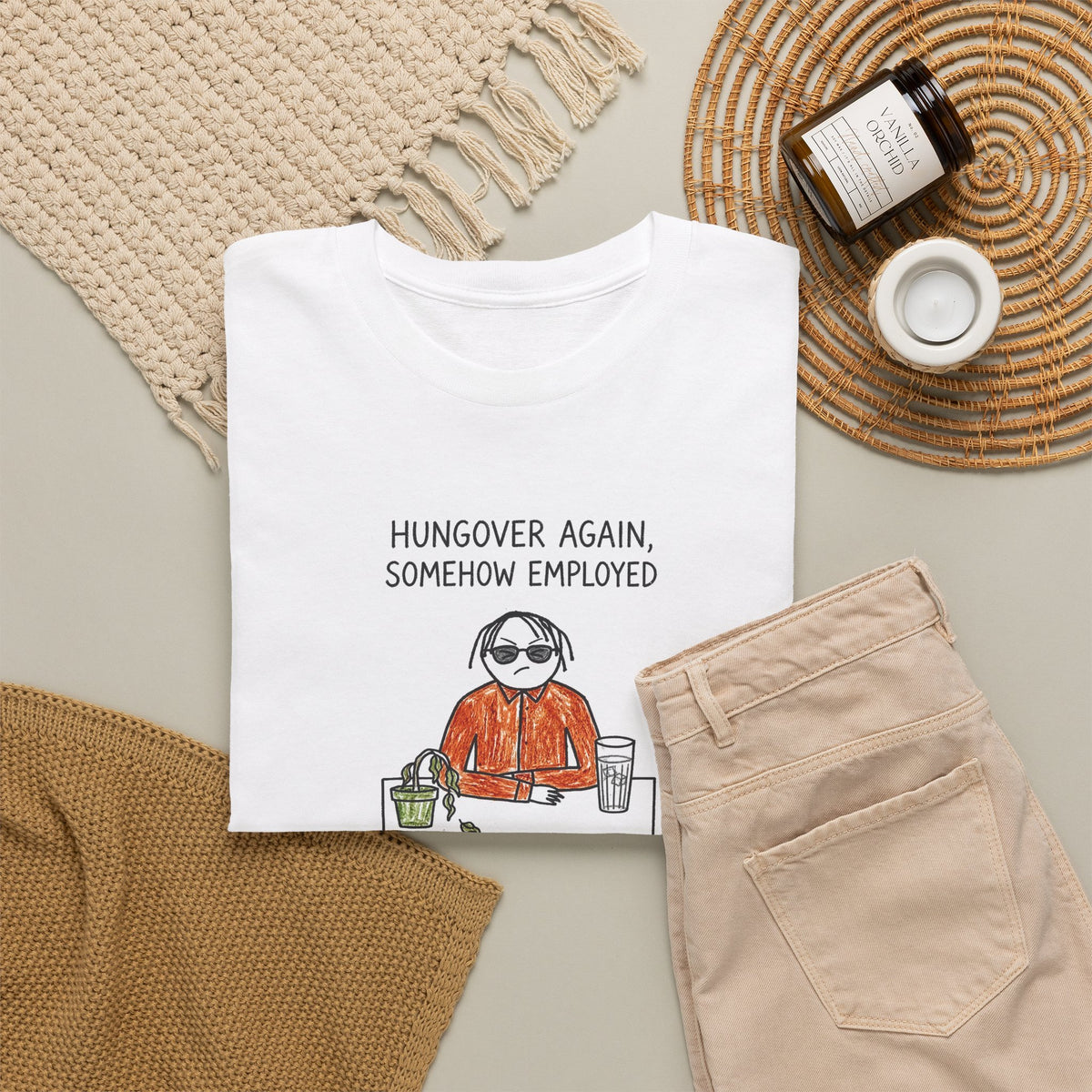 Employed Somehow tee by doodledude