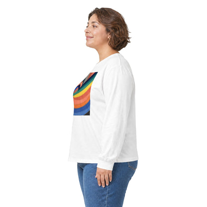 plate 081 long sleeve tee - White