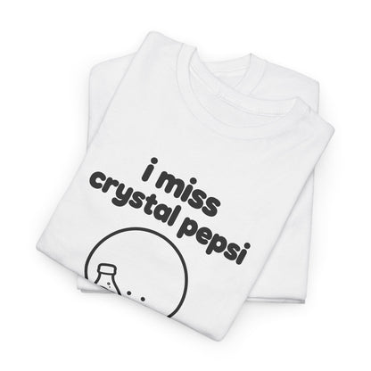 i miss crystal pepsi tee - White