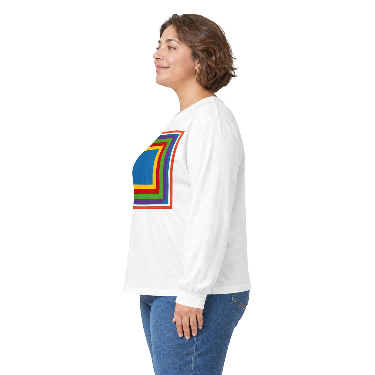 plate 223 long sleeve tee - White