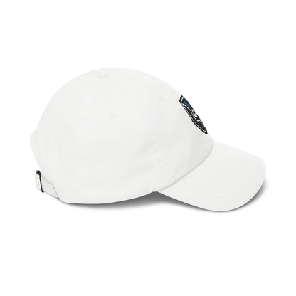San Jose Soccer Dad Cap — Embroidered, Black, White & Royal