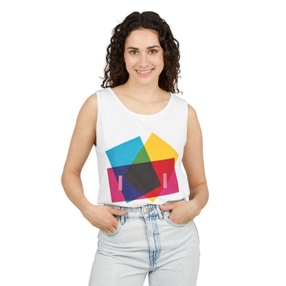 plate 009 tank - White