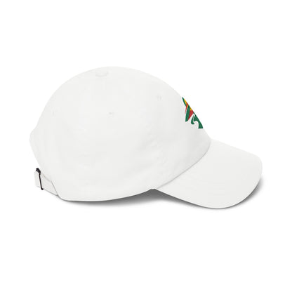 Minnesota Hockey Dad Cap — Embroidered, Kelly Green, Red & Gold