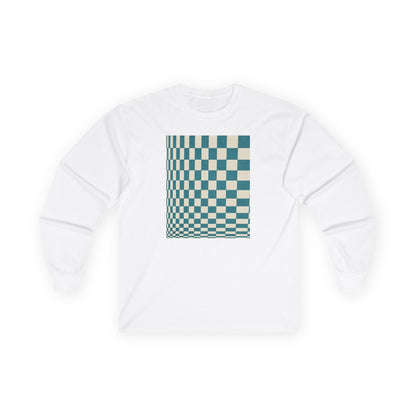 plate 374 long sleeve tee - White