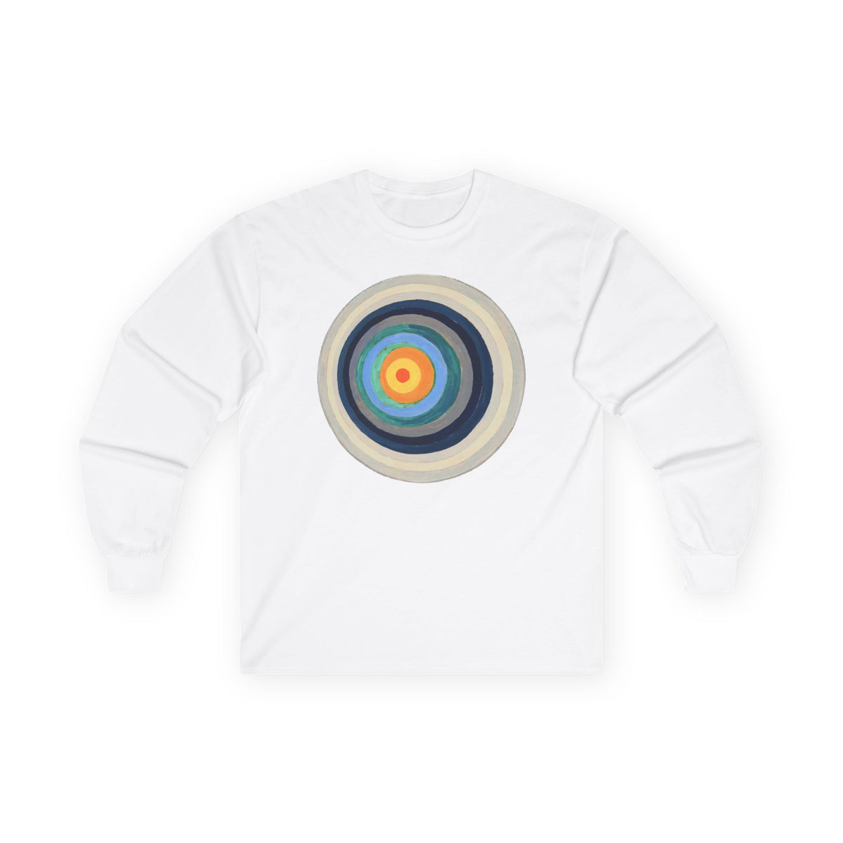 plate 105 long sleeve tee - White