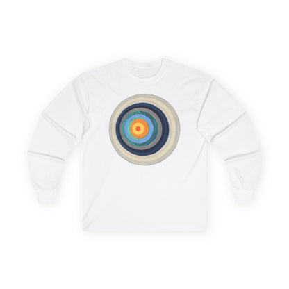 plate 105 long sleeve tee - White