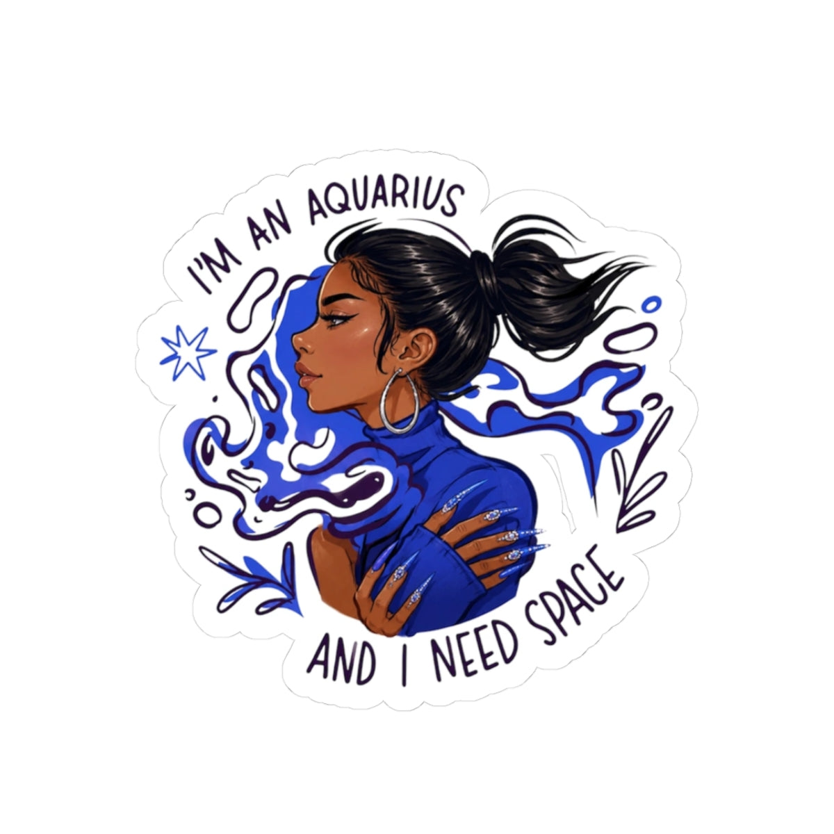 Just Da Vibe Aquarius sticker by just-da-vibe