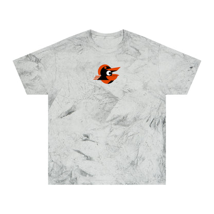 Baltimore Baseball Tie-Dye Tee — Smoke, Orange, Black & White