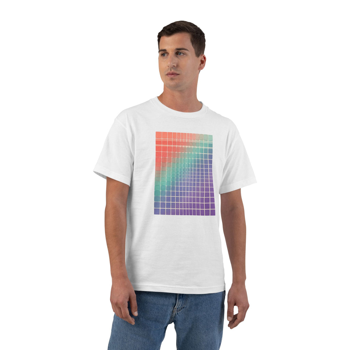 plate 474 beefy tee - White by onlycolor