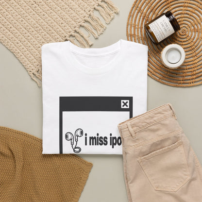 i miss ipod error tee - White