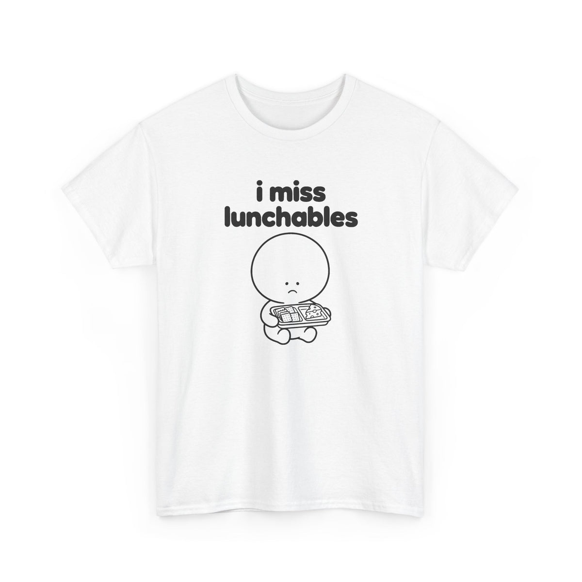 i miss lunchables tee - White by lonelyboi