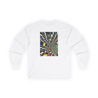 plate 466 long sleeve tee - White