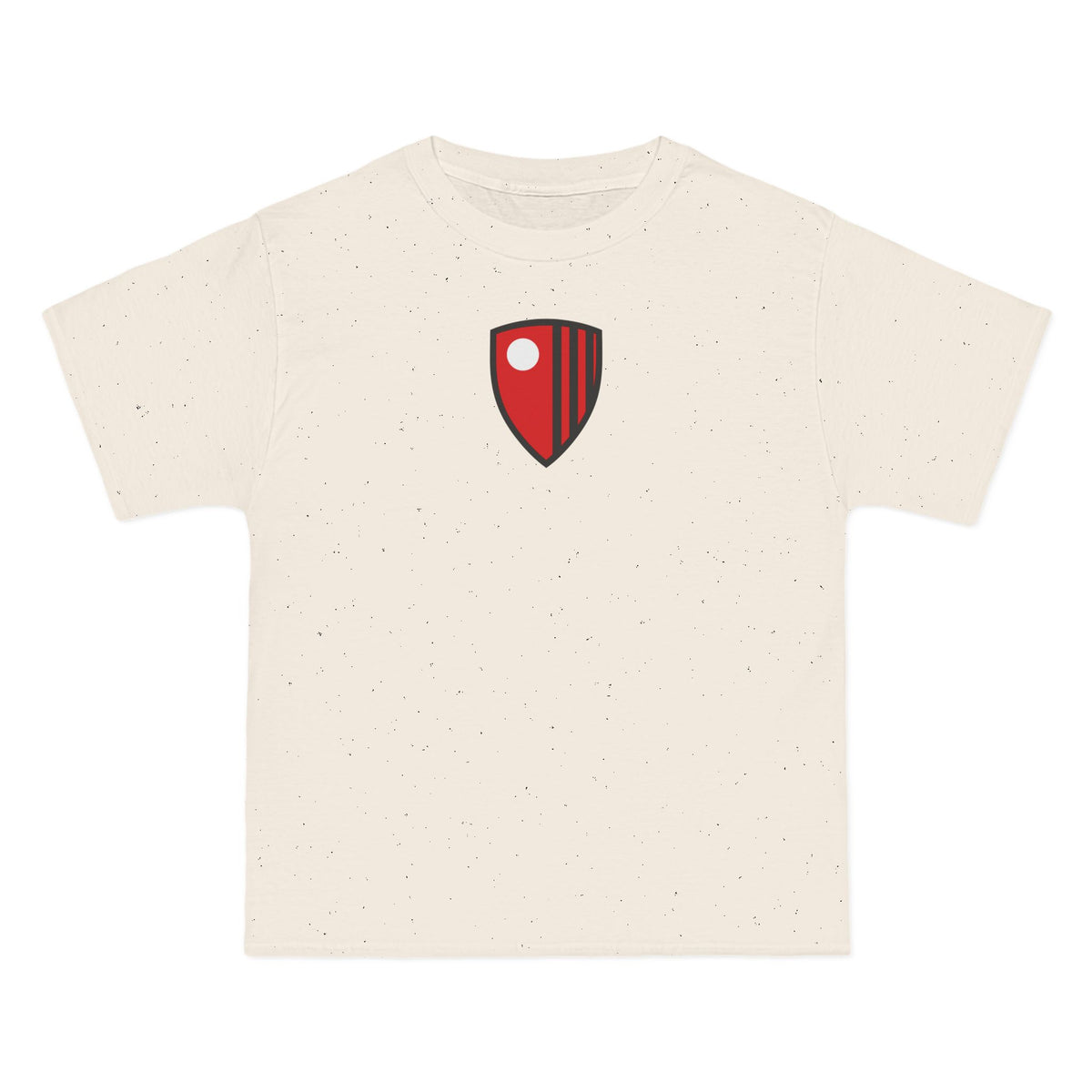 Bournemouth Soccer Heavyweight Tee — Natural, Red, Black & White
