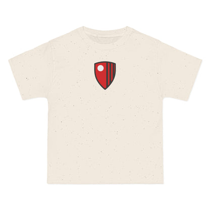Bournemouth Soccer Heavyweight Tee — Natural, Red, Black & White