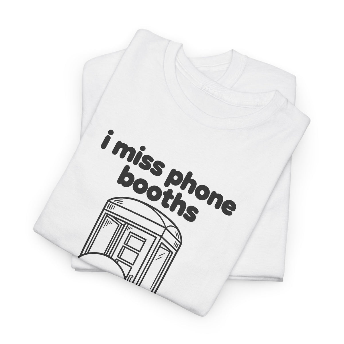 i miss phone booths tee - White by lonelyboi