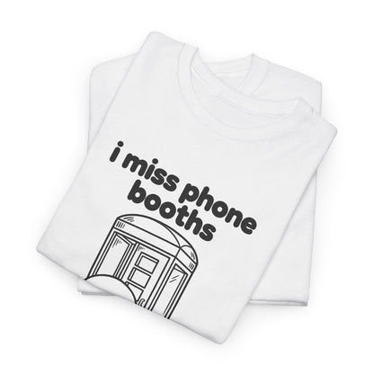 i miss phone booths tee - White