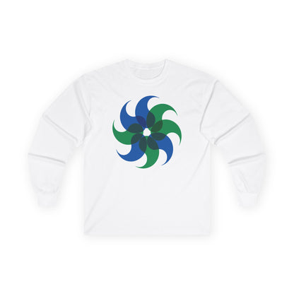 plate 330 long sleeve tee - White