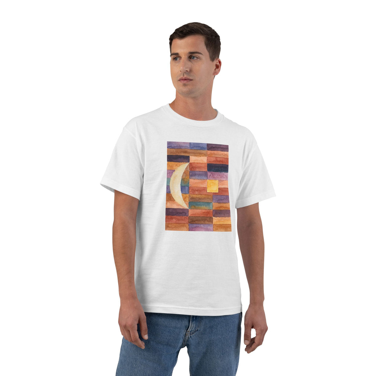 plate 370 beefy tee - White by onlycolor