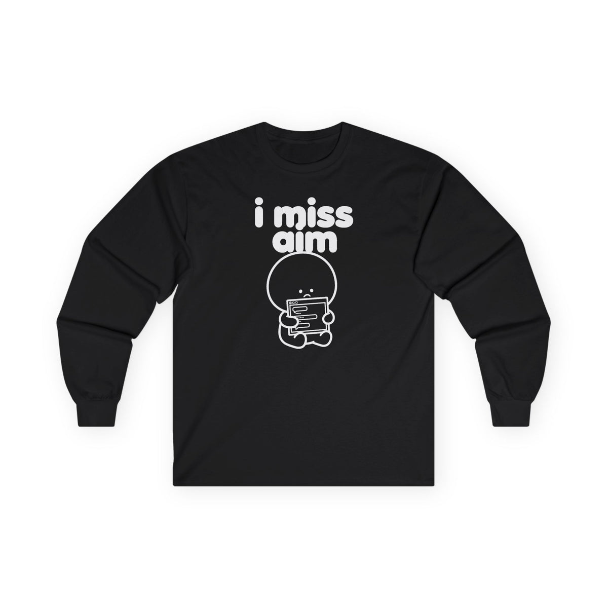 i miss aim long sleeve tee - Black by lonelyboi